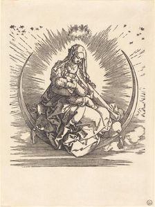 The Madonna on the Crescent, 1510/1511. Creator: Albrecht Durer