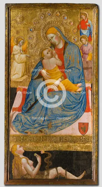 The Madonna of Humility with the Temptation of Eve, c. 1400. Creator: Olivuccio di Ciccarello (Italian, Marche, 1360/65-1439).