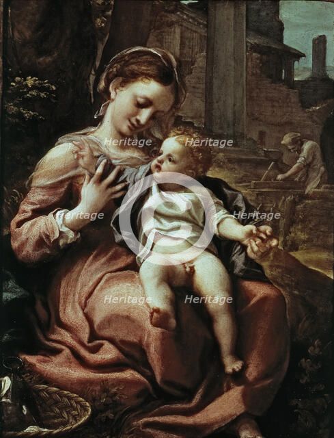  'The Madonna of the Basket' by Antonio Allegri da Correggio.