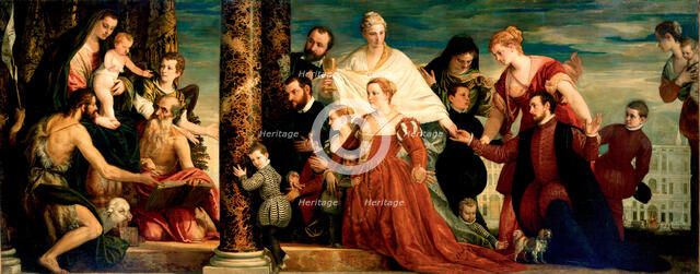 The Madonna of the Cuccina Family, ca 1571-1572. Artist: Veronese, Paolo (1528-1588)