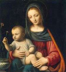 The Madonna of the Carnation, c. 1515. Creator: Bernardino Luini