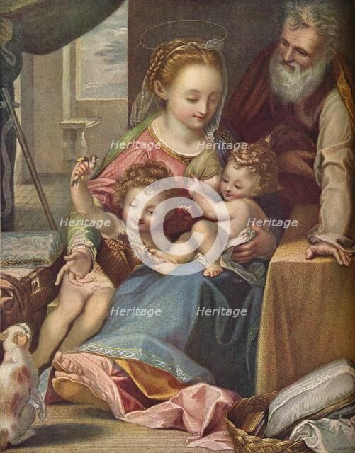 The Madonna of the Cat ('La Madonna del Gatto'), c1575, (1906). Artist: Anthony Cardon