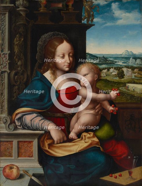 The Madonna of the Cherries, c1520. Creator: Cleve, Joos van (ca. 1485-1540).