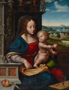 The Madonna of the Cherries, c1520. Creator: Cleve, Joos van (ca. 1485-1540)
