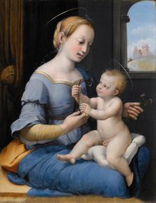 The Madonna of the Pinks (La Madonna dei Garofani), c1520-1530. Creator: Raphael (Raffaello Sanzio da Urbino), (Workshop)