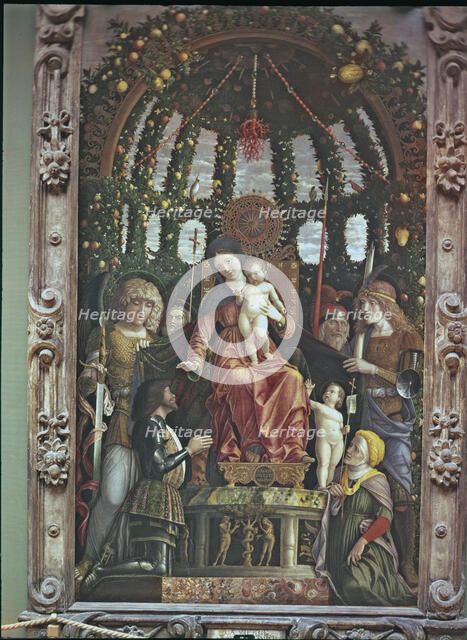  'The Madonna of Victory' by Andrea Mantegna.