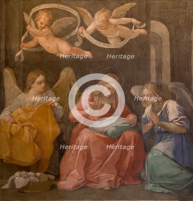The Madonna Sewing, 1609-1610. Creator: Reni, Guido (1575-1642).
