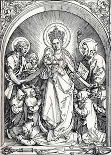 The Madonna with the Carthusian Friars, St John the Baptist and St Bruno 1515 (1906). Artist: Albrecht Durer