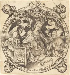 The Madonna with the Clock, c. 1490. Creator: Israhel van Meckenem
