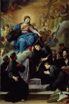 The Madonna with the Seven Founders of the Servite Order, c. 1728. Creator: Agostino Masucci