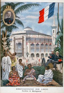 The Madagascan pavilion at the Universal Exhibition of 1900, Paris, 1900
