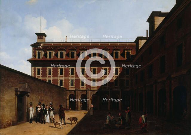The Madelonnettes Prison, c. 1810. Creator: Boilly, Louis-Léopold (1761-1845).