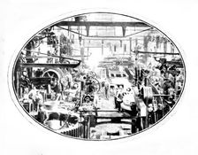 The making of the engines that drive cotton-mills: one of the machine-shops, 1909. Creator: Unknown