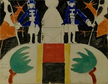 The Maksemyan's Throne. Stage design for the theatre play Tsar Maximilian by Aleksey Remizov, 1911. Creator: Tatlin, Vladimir Evgraphovich (1885-1953)