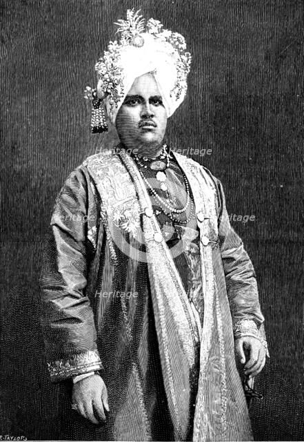 The Maharajah of Kapurthala, Punjaub, 1890. Creator: R. Taylor.