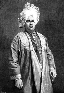 The Maharajah of Kapurthala, Punjaub, 1890. Creator: R. Taylor