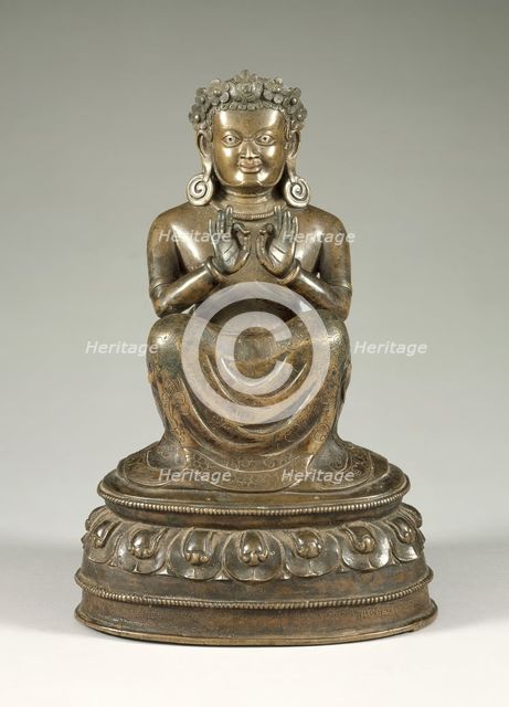 The Mahasiddha (Great Adept) Dampa Sangye (Nagpopa) (d. 1117), c.mid-14th century. Creator: Unknown.