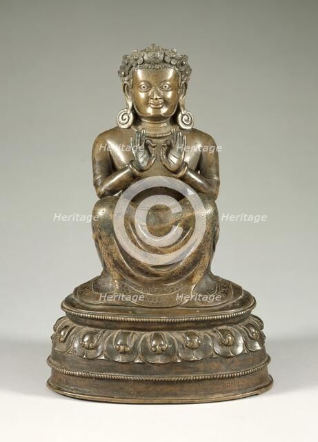 The Mahasiddha (Great Adept) Dampa Sangye (Nagpopa) (d. 1117), c.mid-14th century. Creator: Unknown.