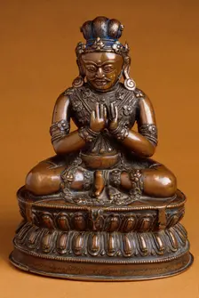 The Mahasiddha (Great Adept) Virupa, 837-909 (image 1 of 2), 15th century. Creator: Unknown