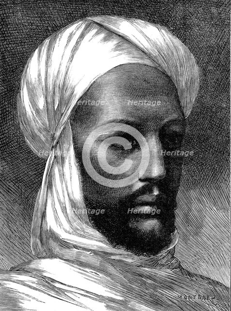 The Mahdi, rebel against Egyptian rule in the Sudan, c1885. Artist: Unknown