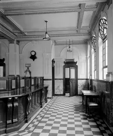 The main banking hall at the National Bank, Baker Street, Westminster, London, 1926. Artist: Bedford Lemere and Company