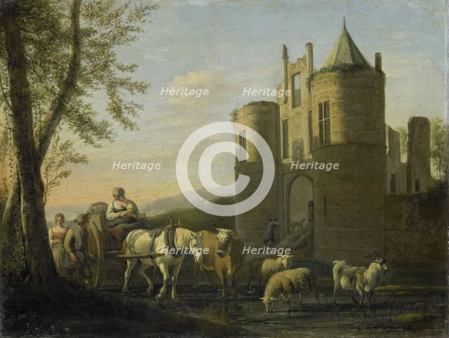 The Main Gate to Egmond Castle, 1670-1698. Creator: Gerrit Berckheyde.
