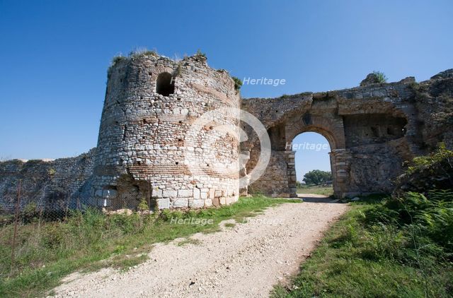 The main gate at Nikopolis, Greece. Creator: Samuel Magal.