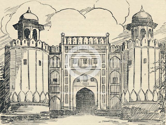 'The Main Gate - Lahore Fort', 1936. Creator: Unknown.