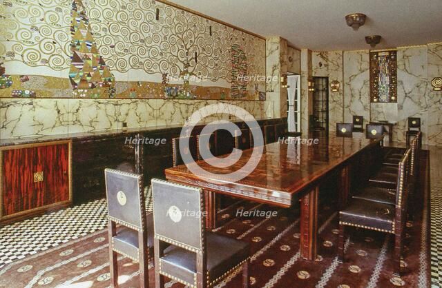 The main dining room of the Stoclet Palace, c. 1914. Creator: Anonymous.