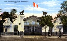 The Main Entrance to the Exhibition Lima, Peru, c1900s