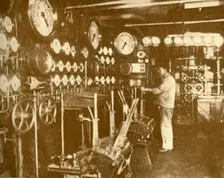 The Main Engine Control Platform of the "Aquitania". c1930. Creator: Unknown