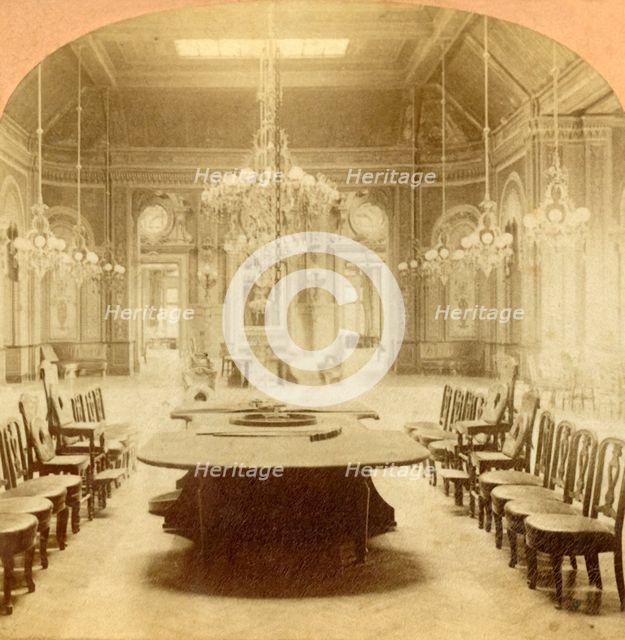 'The Main Hall in Gambling House at Monte Carlo', 1897. Creator: BW Kilburn.