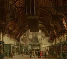The Main Hall of the Binnenhof in The Hague, with the State Lottery Office, 1779. Creator: Hendrik Pothoven