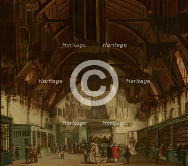 The Main Hall of the Binnenhof in The Hague, with the State Lottery Office, 1779. Creator: Hendrik Pothoven.