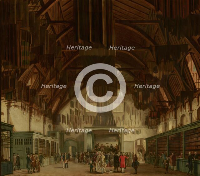 The Main Hall of the Binnenhof in The Hague, with the State Lottery Office, 1779. Creator: Hendrik Pothoven.