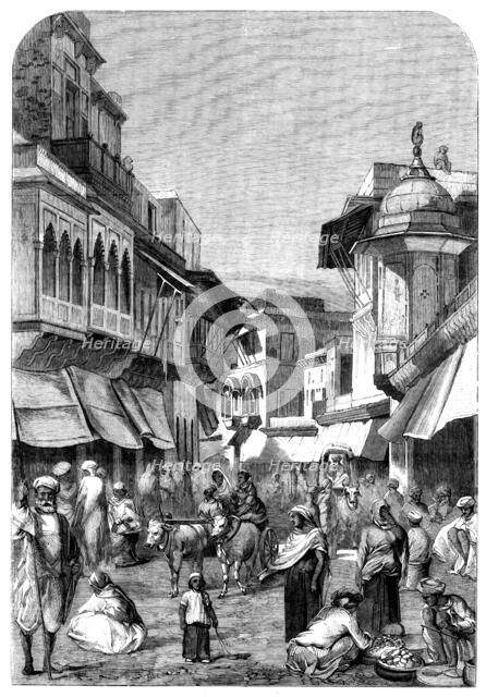 The Main Street of Agra, 1858. Creator: Unknown.