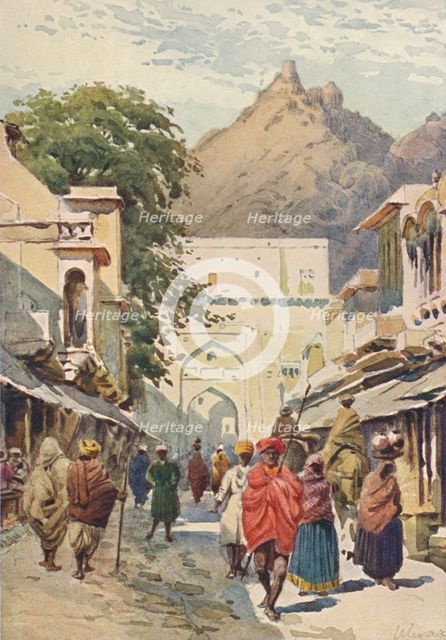 'The Main Street of Alwar', c1880 (1905). Creator: Alexander Henry Hallam Murray.
