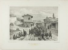 The Main Street of Baghtcheh-Saraï, Crimea, August 19, 1837, 1841. Creator: Auguste Raffet