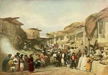 The Main Street in the Bazaar at Kabul in the Fruit Season c1840, (1901). Creator: James Atkinson
