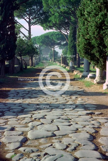 The main street leading into Ostia. Artist: Unknown