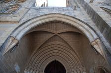 The main portal of the Cathedral of Evora, Portugal, 2009. Creator: Samuel Magal