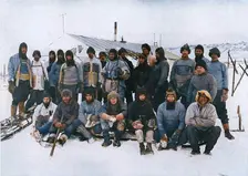 The Main Party at Cape Evans After The Winter, 1911 (1913). Creator: Herbert Ponting