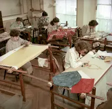 The Main Workroom, Royal School of Needlework, c1955. Creator: Arthur Charles Kirby Ware