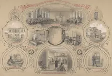 The main telegraph office newly built in St. Petersburg and opened 14 October 1862, 1862. Creator: Adolf Jossifovich Charlemagne
