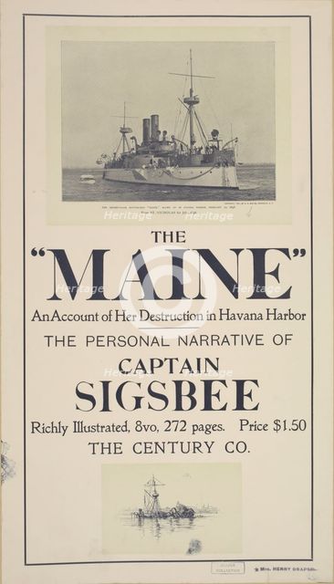The "Maine", c1895 - 1911. Creator: Unknown.