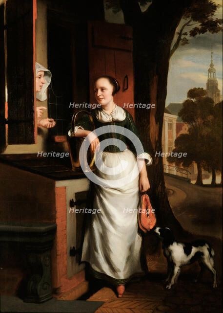 The Maid, 1655. Creator: Maes, Nicolaes (1634-1693).