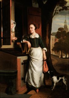 The Maid, 1655. Creator: Maes, Nicolaes (1634-1693)