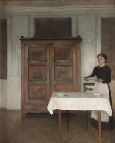 The maid laying the table, 1895