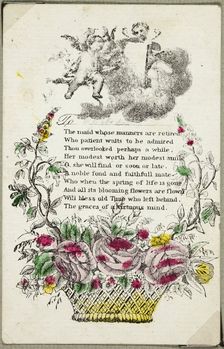 The Maid Whose Manners are Retired (valentine), n.d. Creator: Unknown