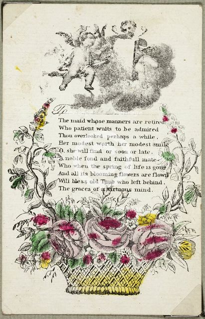 The Maid Whose Manners are Retired (valentine), n.d. Creator: Unknown.